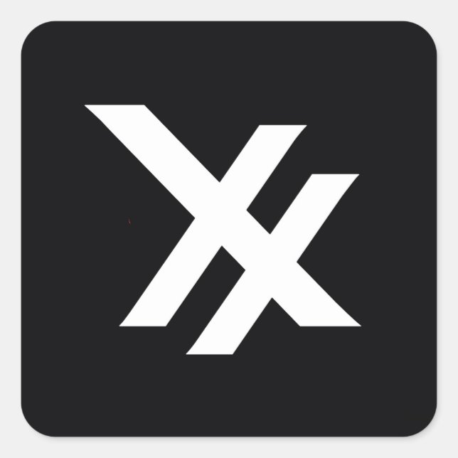 PICTUREPLANE - NEGATIVE SLAVE QUADRATISCHER AUFKLEBER (Vorderseite)