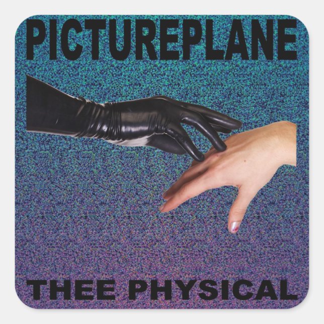 PICTUREPLANE - "PHYSISCH" QUADRATISCHER AUFKLEBER (Vorderseite)