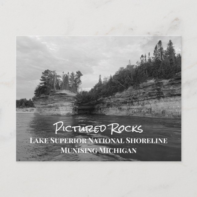 Pictures Rocks Lake Superior National Shoreline P Postkarte (Vorderseite)