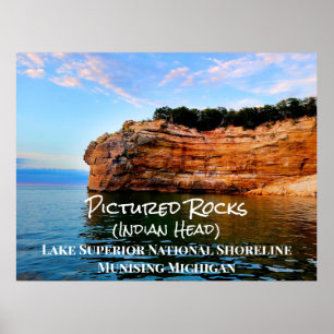 Pictures Rocks Lake Superior National Shoreline Poster