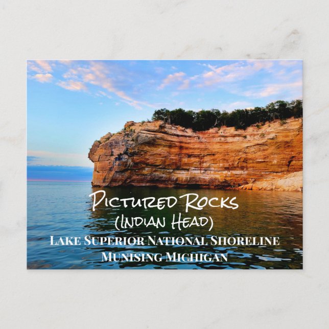 Pictures Rocks Lake Superior National Shoreline Postkarte (Vorderseite)