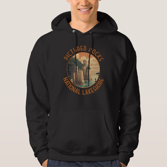 Pictures Rocks National Lakeshore Not Retro Hoodie (Vorderseite)