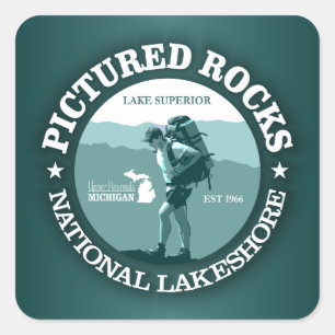 Pictures Rocks NP Quadratischer Aufkleber