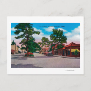 Picturesque Business District, Carmel Postkarte