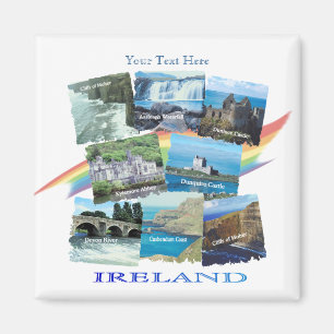 PICTURESQUE IRLAND COLLAGE - Acht Landschaftliche Magnet