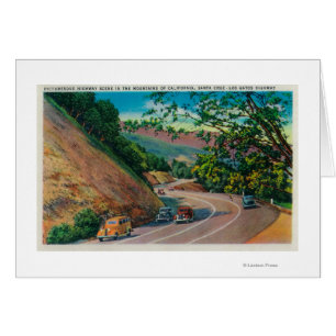 Picturesque Los Gatos Highway in der Nähe von Sant