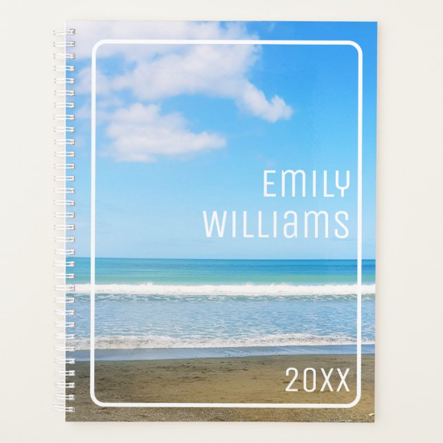 PICTURESQUE OZEAN BLAUE MEER SKY STRAND FOTO PLANER (Vorderseite)