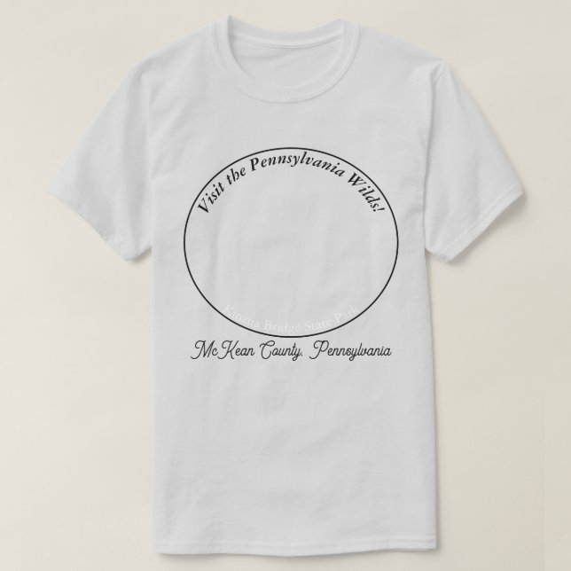 Picturesque PA Wilds Souvenir Kinzua Bridge LT T-Shirt (Design vorne)