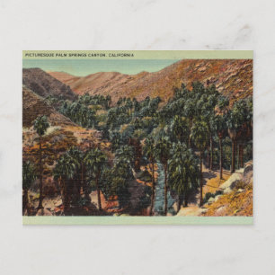 Picturesque Palm Springs Canyon, Kalifornien Postkarte