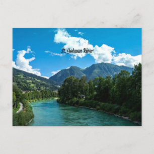 Picturesque St. Johann River, Österreich Postcard Postkarte
