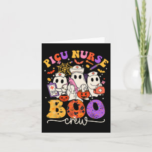 Picu Boo Crew Kostüm Funny Nurse Ghost Halloween Karte