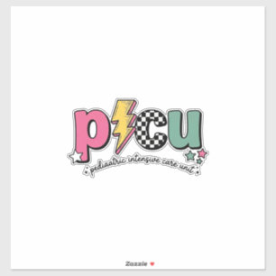 PICU Kinder-Intensivstation Krankenpfleger-Shirt_1 Aufkleber
