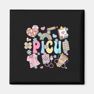 Picu Nurse Stuff Retro Pädiatrische Krankenschwest Magnet