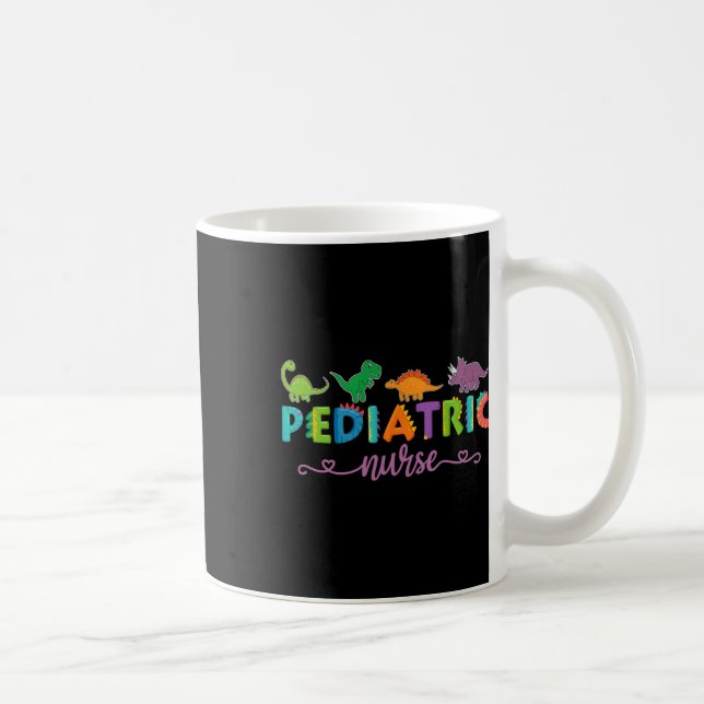 Picu Pediatric Nurse Dinosaurs Peds Nurse  Kaffeetasse (Rechts)