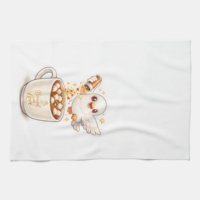 pidgy's coffee glitter v1  geschirrtuch (Horizontal)