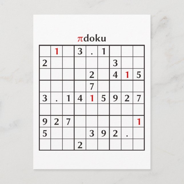 Pidoku Postkarte (Vorderseite)