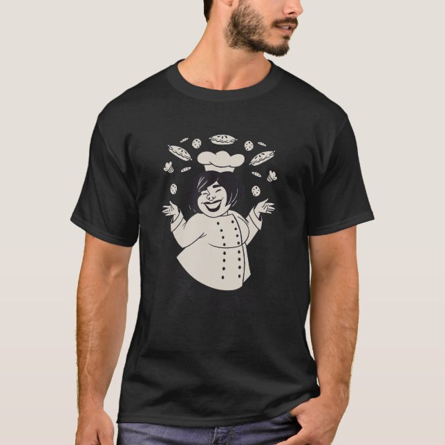 Pie Baker Koch T-Shirt (Vorderseite)