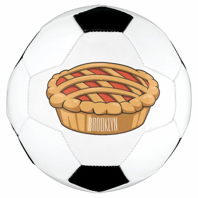 Pie-Cartoon-Abbildung Fußball (Vorderseite)