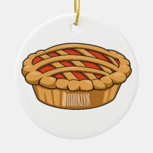 Pie-Cartoon-Abbildung Keramik Ornament