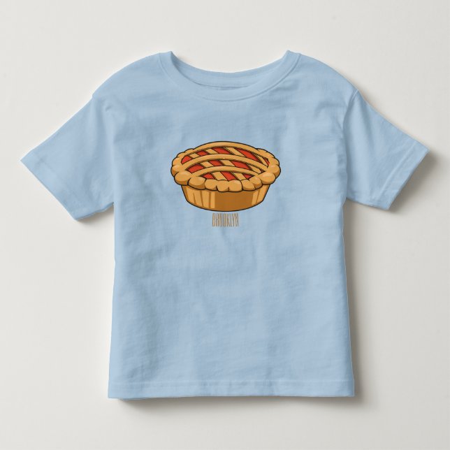 Pie-Cartoon-Abbildung Kleinkind T-shirt (Vorderseite)