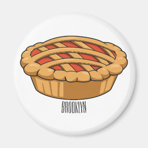 Pie-Cartoon-Abbildung Magnet