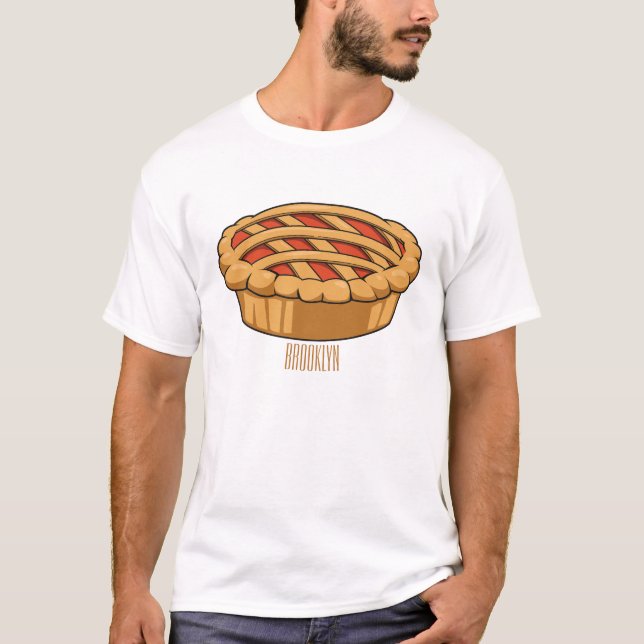 Pie-Cartoon-Abbildung T-Shirt (Vorderseite)