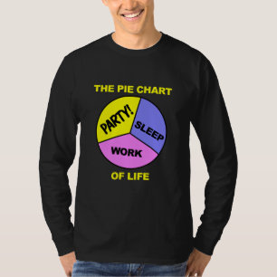 Pie Chart Life Shirt - wählen Sie Farbe & Stil