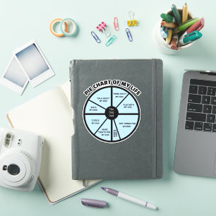 "Pie Chart My Life as a Dog Vater Sticker" Aufkleber