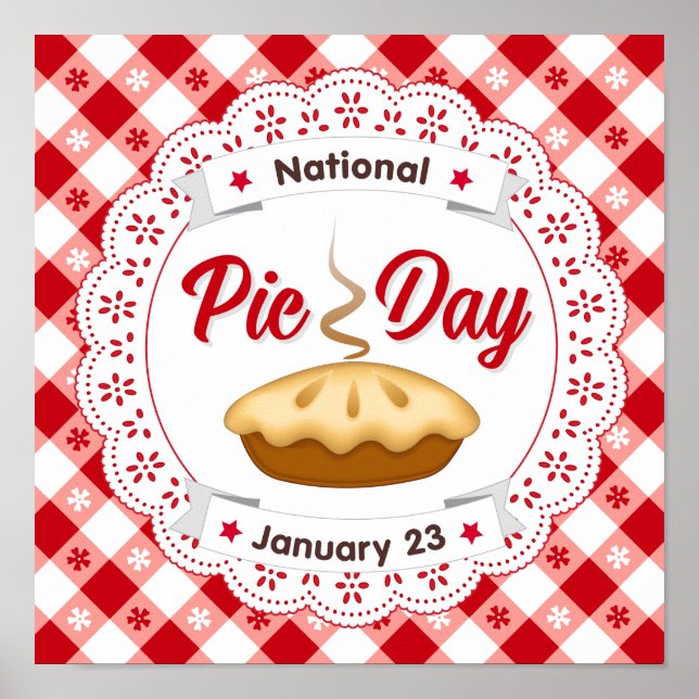 Pie Day Poster zu feiern Kuchen! (Vorne)
