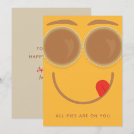 Pie Eyes Erntedank Card Einladung