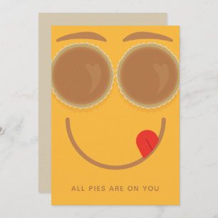 Pie Eyes Erntedank Card Einladung