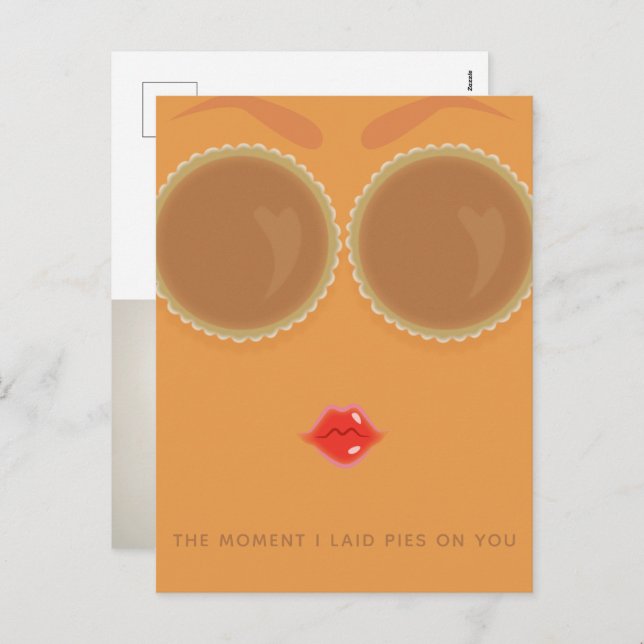 Pie Eyes Foto Erntedank Postkarte (Vorne/Hinten)