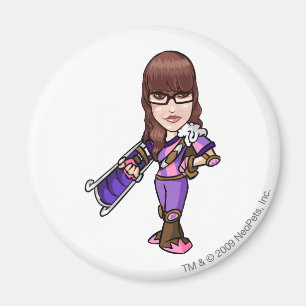 Pie Faerieland Staff Player Magnet