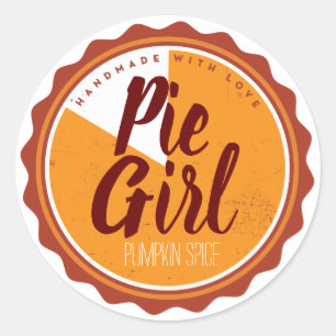Pie Label Kitchen Bäckereiaufkleber Runder Aufkleber