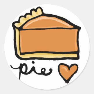 Pie Liebe! Runder Aufkleber