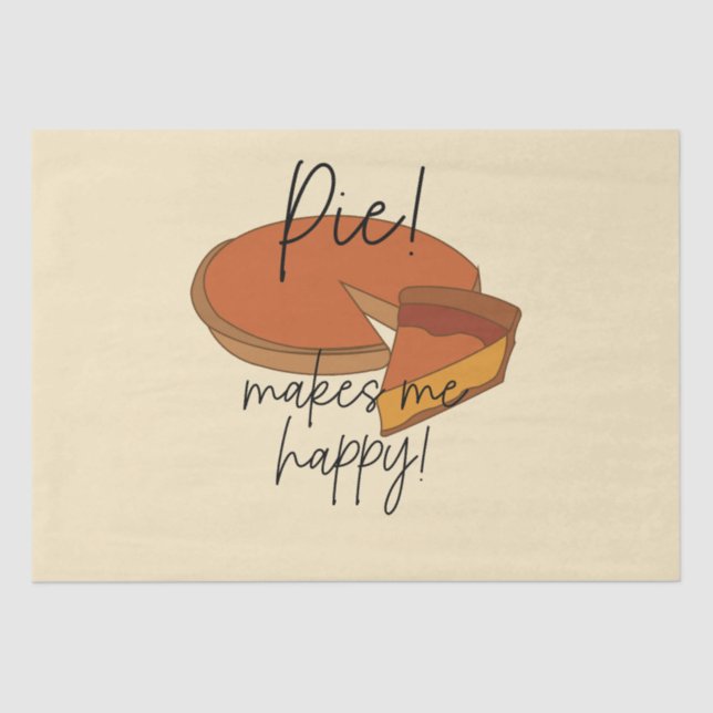 Pie macht mich glücklich Pie Seidenpapier (Vorderseite)