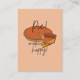 Pie macht mich glücklich Pie Visitenkarte