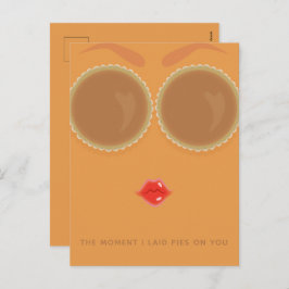 Pie Mit Augen Erntedank Holiday Postkarte