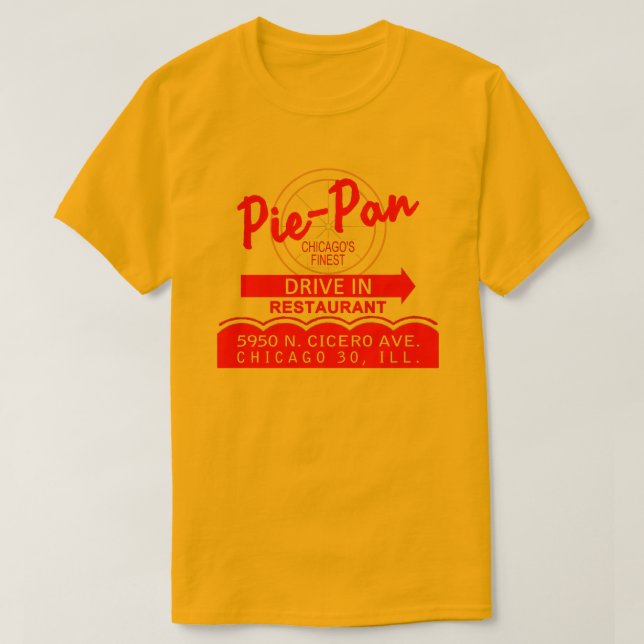 Pie-Pan Drive-In Restaurant, Chicago, Illinois T-Shirt (Design vorne)