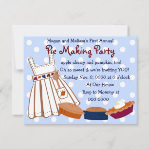 Pie Party Einladung