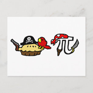 Pie & Pi Pirates Postkarte