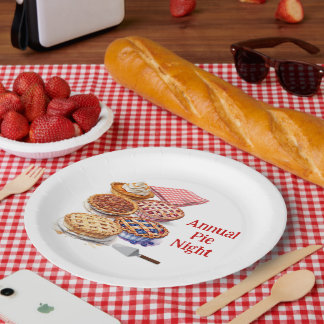 Pie Sharing Night Party Pappteller