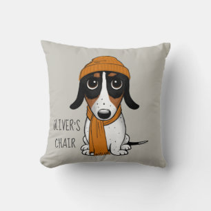 Piebald Dackel Hipster Dog Personalisiert Kissen