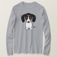 Piebald Dackel Niedlich Welpe Hund T - Shirt