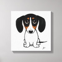 Piebald Dackel | Niedlicher Cartoon Dackel Hund