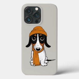 Piebald Dackel   Niedlicher Hipster Hund Case-Mate iPhone Hülle