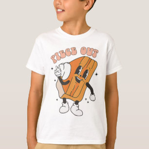Piece Out Pumpkin Pie Retro Erntedank Fall Vibe T-Shirt