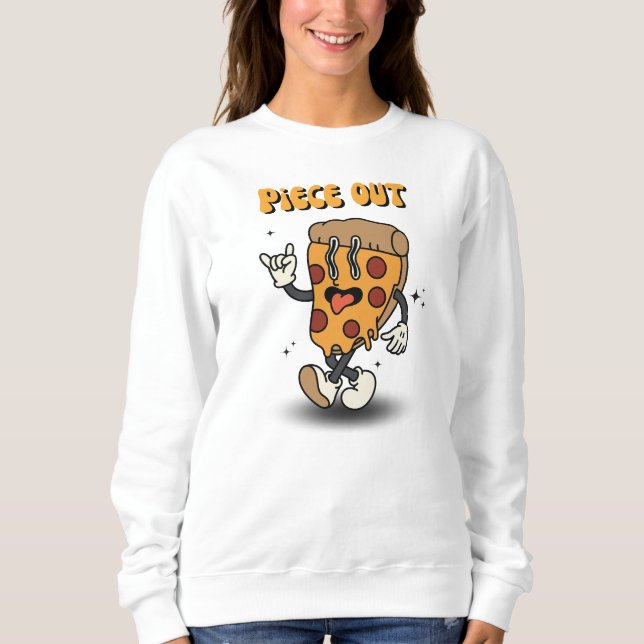 Piece Out, Retro, lustiger Erntedank Sweatshirt (Vorderseite)