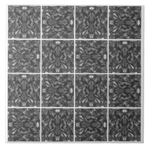 PiecedLayered 2x2 BandW Fliese