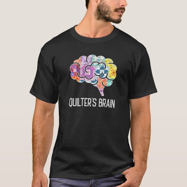 Piecemaker Mind Quilting Science Patchwork Quilter T-Shirt (Vorderseite)